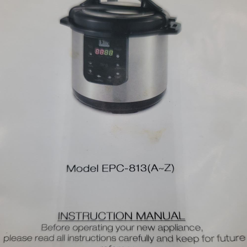 Elite Platinum 8Qt Digital Pressure Cooker EPC-813 Stainless‎ Steel Multi-Cooker - Picture 4 of 15